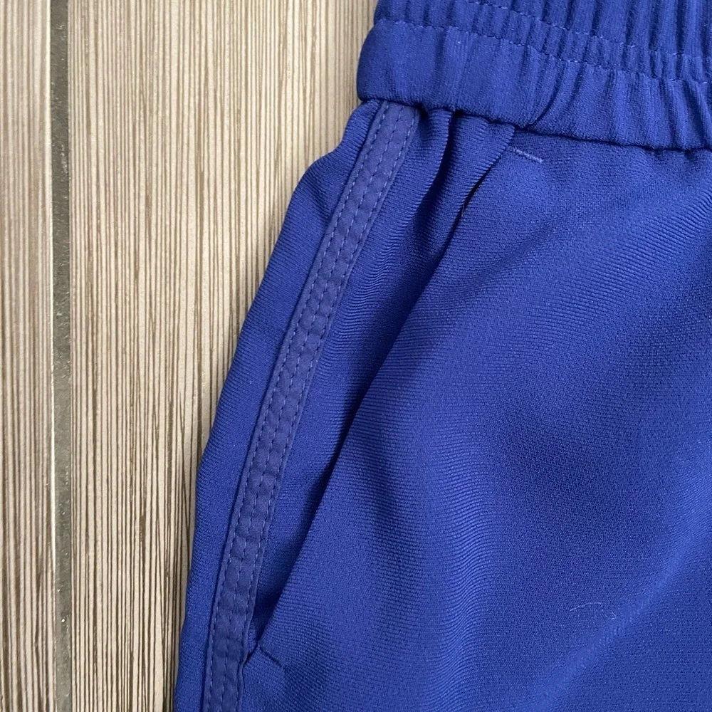 J.Crew Factory Royal Blue Skirt with Tuxedo Stripe, Pockets & Elastic Waist